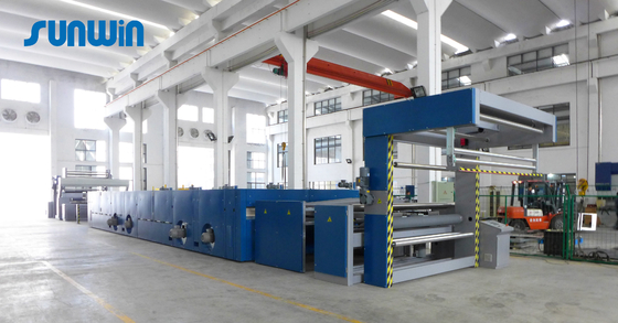 8 Chamber 100m/Min Fabric Hot Air Stenter Machine For Fleece Fabric 10 Chamber