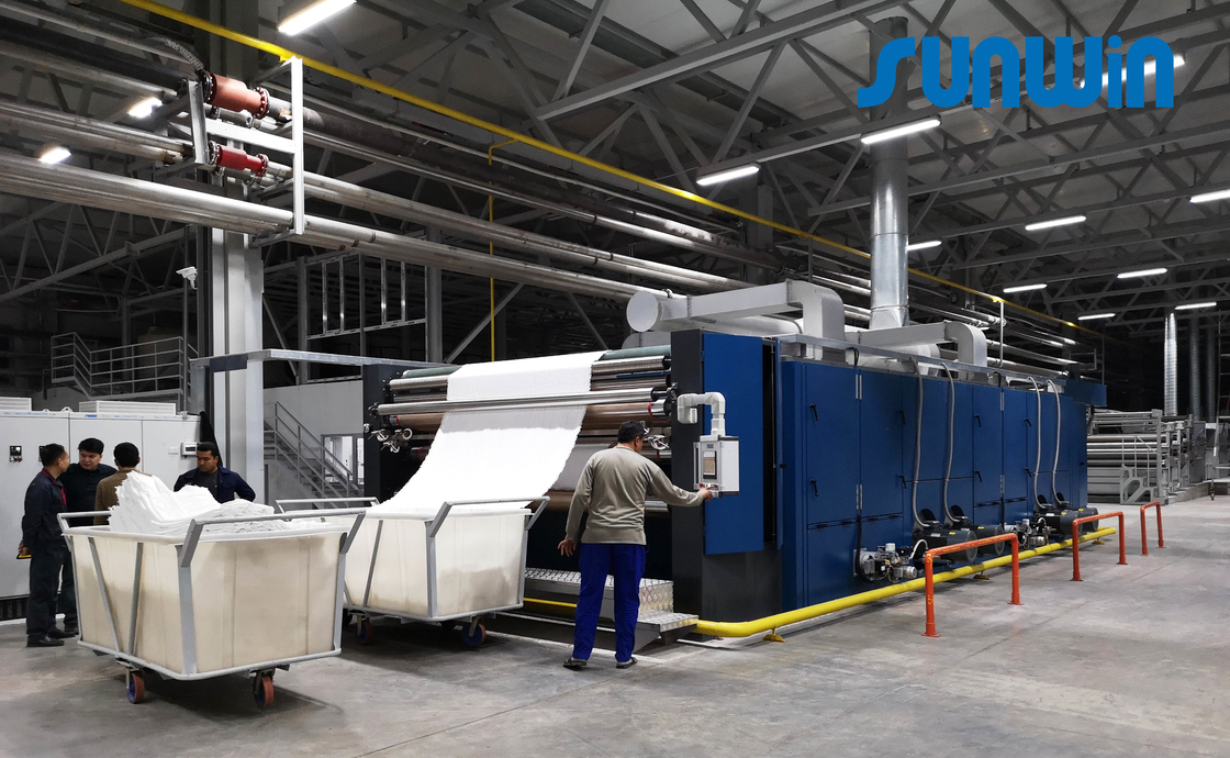 3 Pass 6 Chamber Fabric Textile Dryer Machine 5-100m/min
