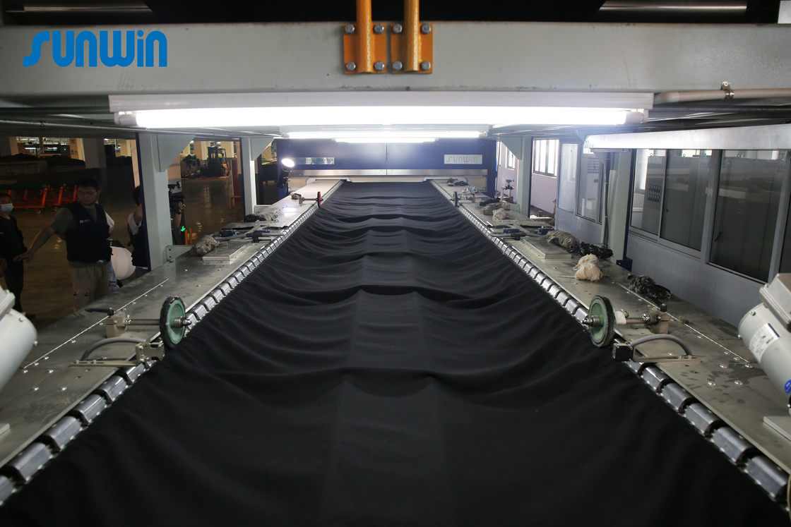 8 Chamber 2400mm Textile Dyeing Machine Open Width Knit Fabric Heat Setting Machine